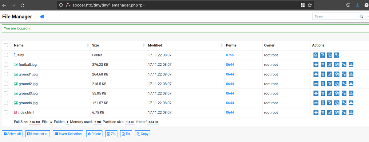 tiny filemanager