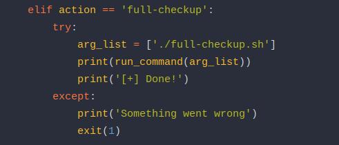 bug in the code