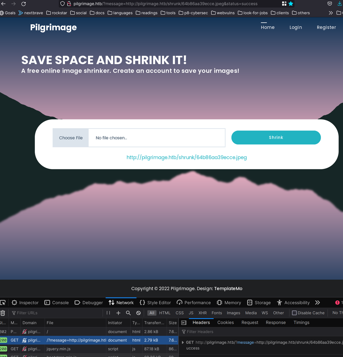Image shrinker PHP page