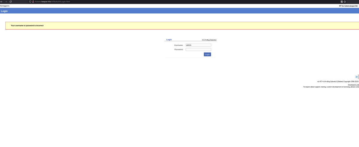 Ticketing web page