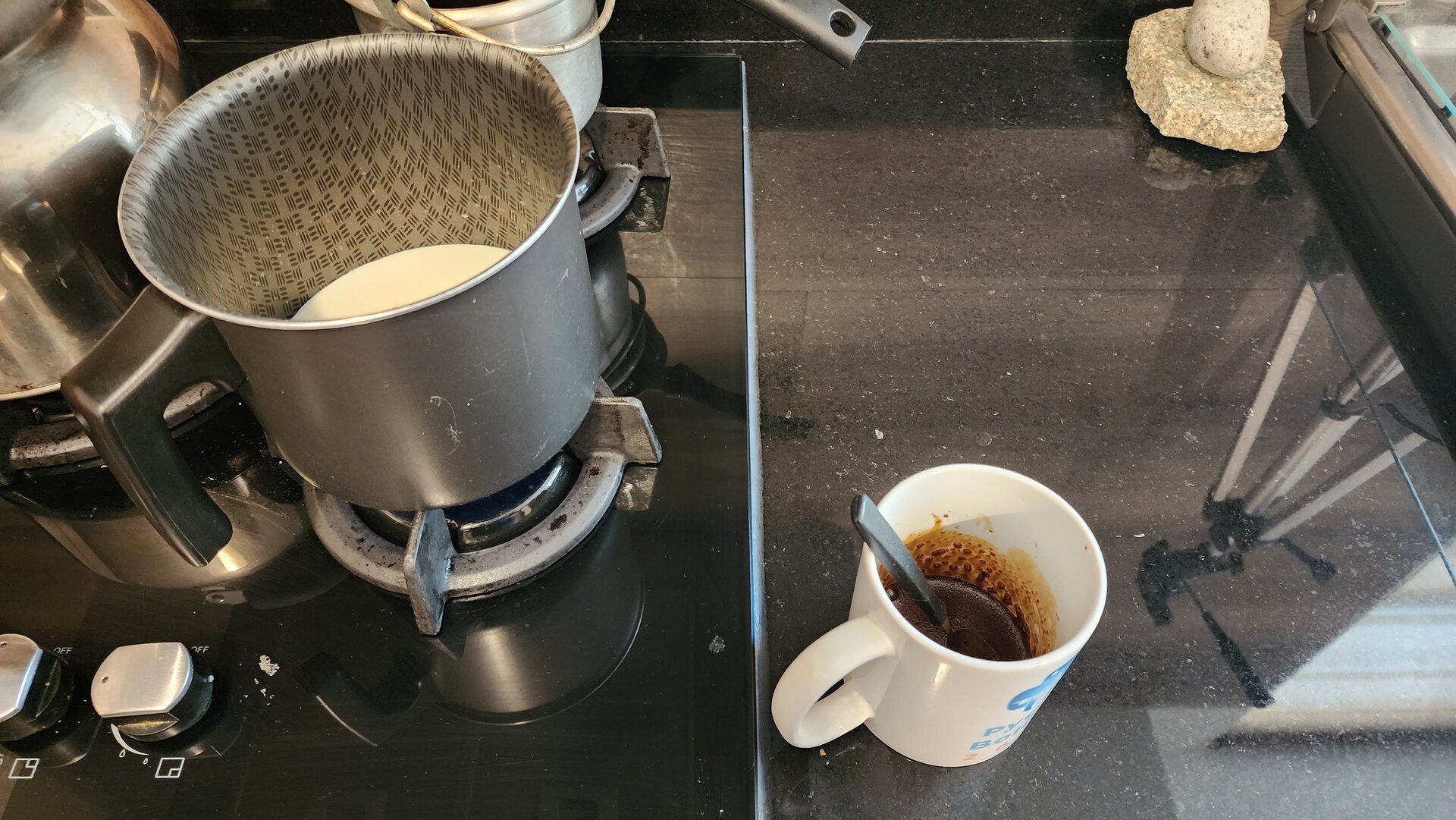 Preparando un buen cafe